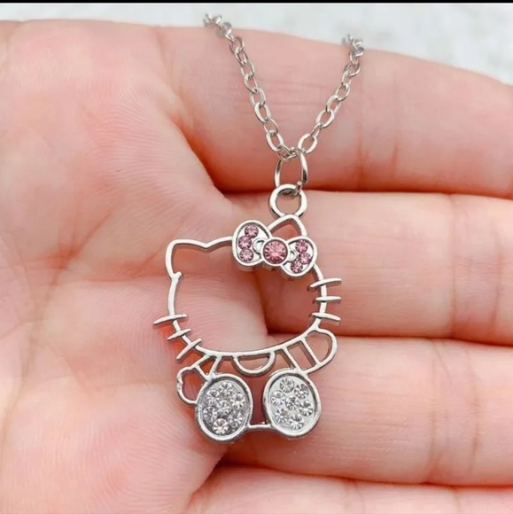 Hello Kitty Rhinestone Necklace - Picture 3 of 4